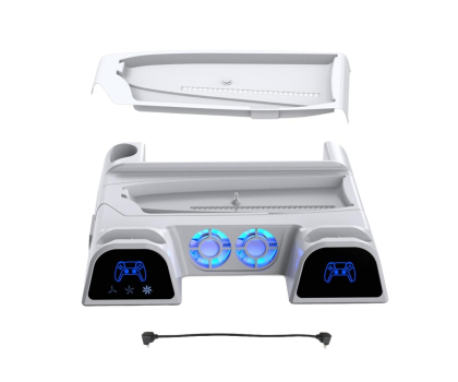 Akcesoria do konsol YAXO ARCTIC BREEZE do PS5/PS5 Slim Alpine White